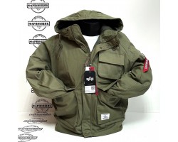 Куртка утепленная Alpha Industries MA-1 Hunting MOD (Olive Green)